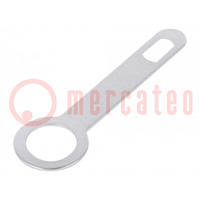 Tip: solder lug ring; 0.3mm; M4; screw; silver plated; brass
