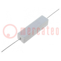 Resistor: wire-wound; cement; THT; 8.2Ω; 15W; ±5%; 12.5x12.5x49mm