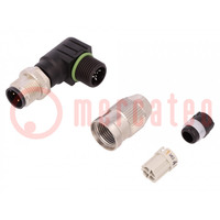 Plug; M12; PIN: 4; male; A code-DeviceNet / CANopen; for cable