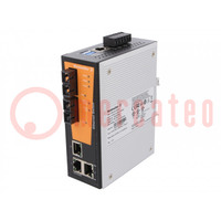 Switch Ethernet; Verwaltet; Portanzahl: 5; UStrom: 12÷45VDC; IP30