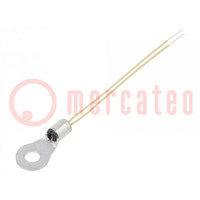 NTC thermistor; 10kΩ; THT; 3984K; -55÷125°C; ±2%