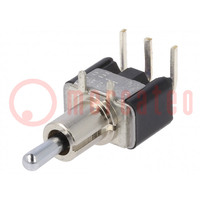 Switch: toggle; Pos: 3; SPDT; (ON)-OFF-(ON); 6A/125VAC; 6A/6VDC