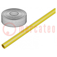 Pneumatic tubing; -0.95÷10bar; polyetylene; PEN; yellow; -30÷60°C