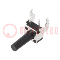 Microswitch TACT; SPST-NO; Pos: 2; 0.05A/24VDC; THT; none; 2.6N