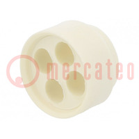 Insert for gland; 9mm; NPT1 1/4",NPT1"; elastomer; Holes no: 4