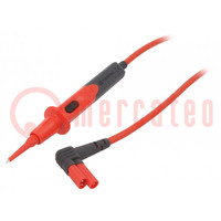Test lead; Len: 1.4m; red; Features: with remote control switch