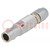 Connector: circular; 00; plug; male; PIN: 2; soldering; for cable