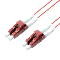 ROLINE FO SLIM Jumper Cable 50/125µm OM4, LSOH, LC/LC, OD 1.2mm, violet, 2 m