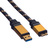 ROLINE GOLD USB 3.2 Gen 1 kabel, USB A - Micro B, M/M, Retail Blister, 0,8 m