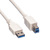 VALUE USB 3.2 Gen 1 Kabel, Typ A-B, weiß, 3 m