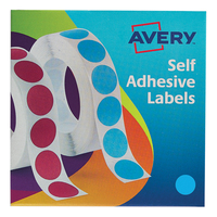Avery Labels on Roll 19mm Blue 24-509