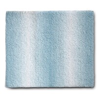 Kela 23568 Badematte Ombre 100%Polyester frostblau 65,0x55,0x3,7cm