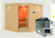 Sauna Haaspsalu 231x196x198cm mit Zubehör-Set, Eckeinstieg