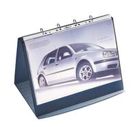 DURABLE Tisch-Flipcharts DURASTAR® mit 10 Premium-Prospekthüllen , 360 x 450 mm, basalt