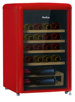 Amica WKR 341 920 R Weinkühler mit Kompressor Freistehend Rot 30 Flasche(n)