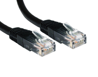 Cables Direct Cat6 2m networking cable Black U/UTP (UTP)