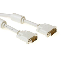 ACT DVI-I Dual Link connection cable, M -M, Ivory 3.0m cable DVI 3 m