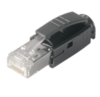 Weidmüller IE-PS-RJ45-TH-BK kabel-connector RJ-45 Zwart