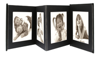 Deknudt Leporello álbum de foto y protector Negro 8 hojas 10 x 15 cm