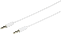 eSTUFF 1.0m 3.5mm - 3.5mm audio kabel 1 m Wit