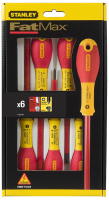 Stanley FATMAX 6 piece Insulated Slotted Phillips set