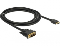 DeLOCK 85584 adaptador de cable de vídeo 2 m HDMI tipo A (Estándar) DVI-D
