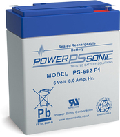 Power-Sonic PS-682 Sealed Lead Acid (VRLA) 6 V 8.5 Ah
