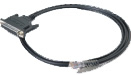 Moxa CBL-RJ45F25-150 cable de serie Negro 1,5 m RJ-45