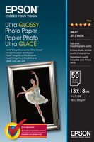 Epson Ultra Glossy Photo Paper, 130 x 180 mm, 300g/m², 50 Lap