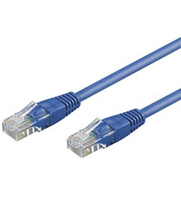 Goobay 0.25m 2xRJ-45 Cable networking cable Blue Cat6