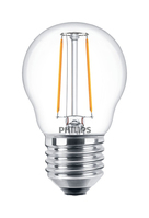 Philips Ampoule flamme transparente à filament 25 W P45 E27