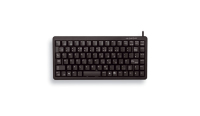 CHERRY G84-4100 COMPACT KEYBOARD Clavier filaire miniature, USB/PS2, noir, AZERTY - FR