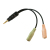 LogiLink CA0021 cable de audio 0,15 m 3,5mm 2 x 3.5mm Negro
