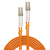 Lindy 46481 kabel optyczny 2 m LC OM2 Pomarańczowy