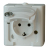 Kopp 103402000 socket-outlet CEE 7/3 White