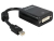DeLOCK Adapter mini Displayport 0,18 M DVI-I Fekete