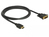 DeLOCK 85653 adaptador de cable de vídeo 1,5 m HDMI tipo A (Estándar) DVI Negro