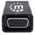 Manhattan HDMI auf VGA-Mikrokonverter , HDMI-Stecker auf VGA-Buchse mit Audio, optionaler USB Micro B-Stromport, schwarz