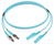 Dätwyler Cables 422432 Glasfaserkabel 2 m E-2000 (LSH) ST OM3 Aqua-Farbe