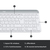 Logitech MK470 Tastatur Maus enthalten RF Wireless Schweiz Weiß