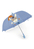 Sterntaler 9692000 Kinder-Regenschirm Blau, Grau