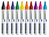 Legamaster 7-110099 marker 10 szt. Czarny, Niebieski, Brązowy, Zielony, Granatowy (marynarski), Pomarańczowy, Różowy, Czerwony, Fioletowy, Żółty