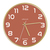 Unilux 400165111 reloj de mesa o pared Reloj de cuarzo Alrededor Brick colour, Madera