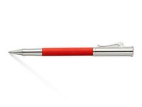 Roller Graf von Faber-Castell Guilloche India Red, Schaft aus Edelharz mit einem Kornguillochemuster eingraviert