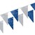 Wimpelkette, Folie 10 m blau/weiss wetterfest von PAPSTAR Wimpelkette aus Folie