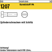 ISO 1207 Kunstst. M 4 x 6 Polyamid Kunstst VE=S