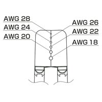 Hakko Messereinsatz, für Abisolierwerkzeug FT 8004, AWG 18-28