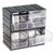 RS PRO Kunststoff Schubladenmagazin Transparent, 8 Einschübe, 208mm x 208mm x 132mm