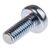 RS PRO Sicherheitsschraube Sicherheits Innensechskant Flachrund, Stahl verzinkt, M5 x 12mm