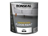 Diamond Hard Floor Paint Satin White 2.5 litre